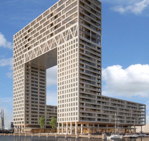 Pontsteiger aan het IJ