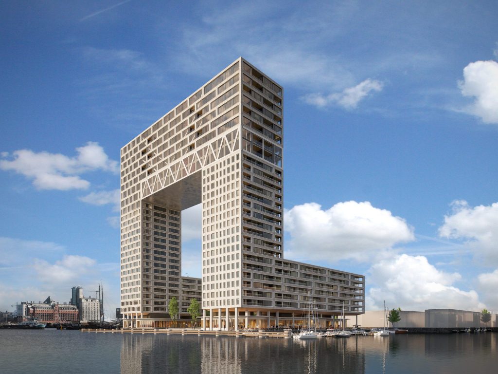 Pontsteiger aan het IJ
